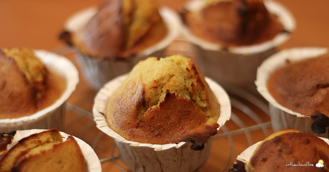 Muffins à la banane au coeur de Nutella - La cuisine d'Olivier