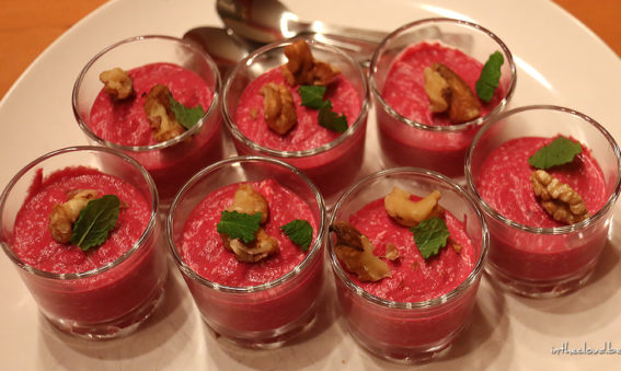 Mousse à la betterave rouge