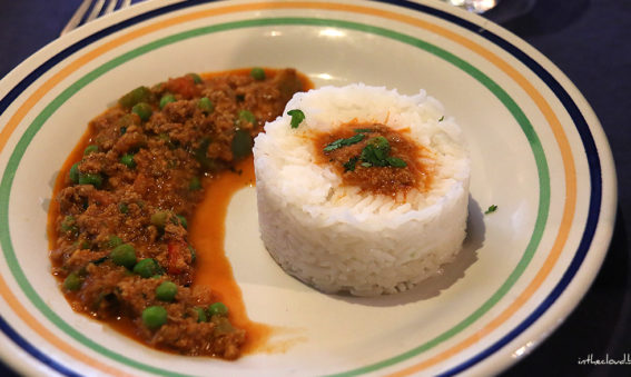 Curry d'agneau haché