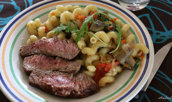 Tournedos et spirellis aux légumes ensoleillés