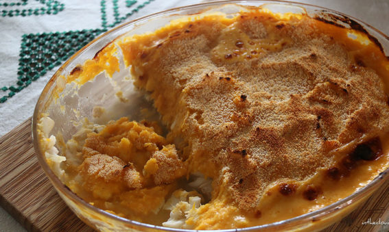 Parmentier de cabillaud à la courge butternut