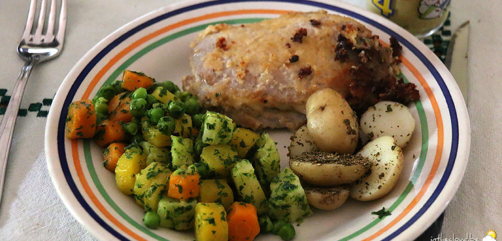 Sauté Ardennais aux pois et carottes de couleurs