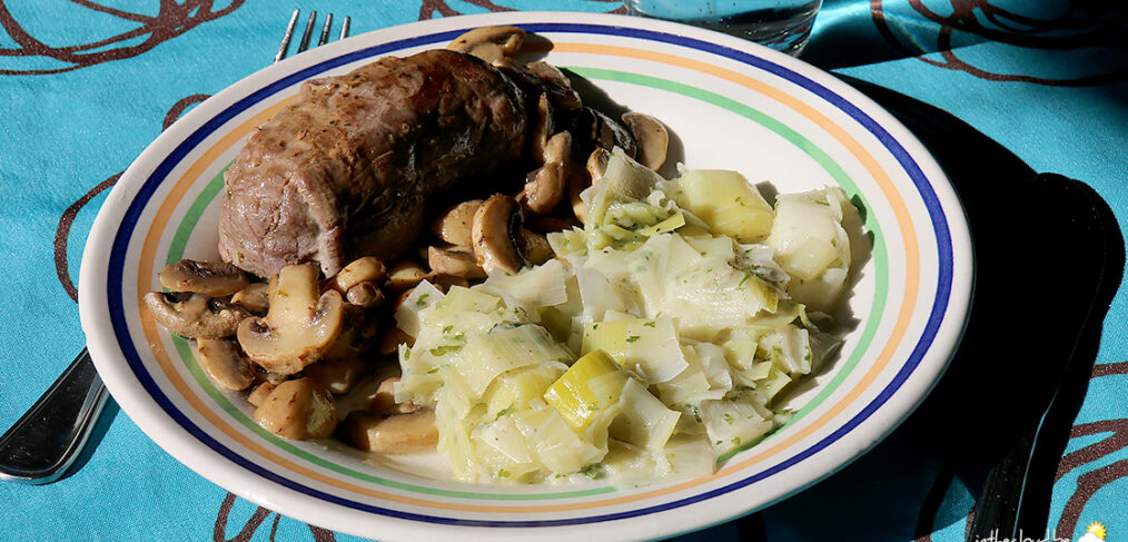 Oiseau sans tête champignon & poireaux